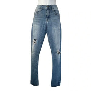 RSQ Women's Seattle Skinny Taper Jeans - Distressed- frayed - Size 30x32